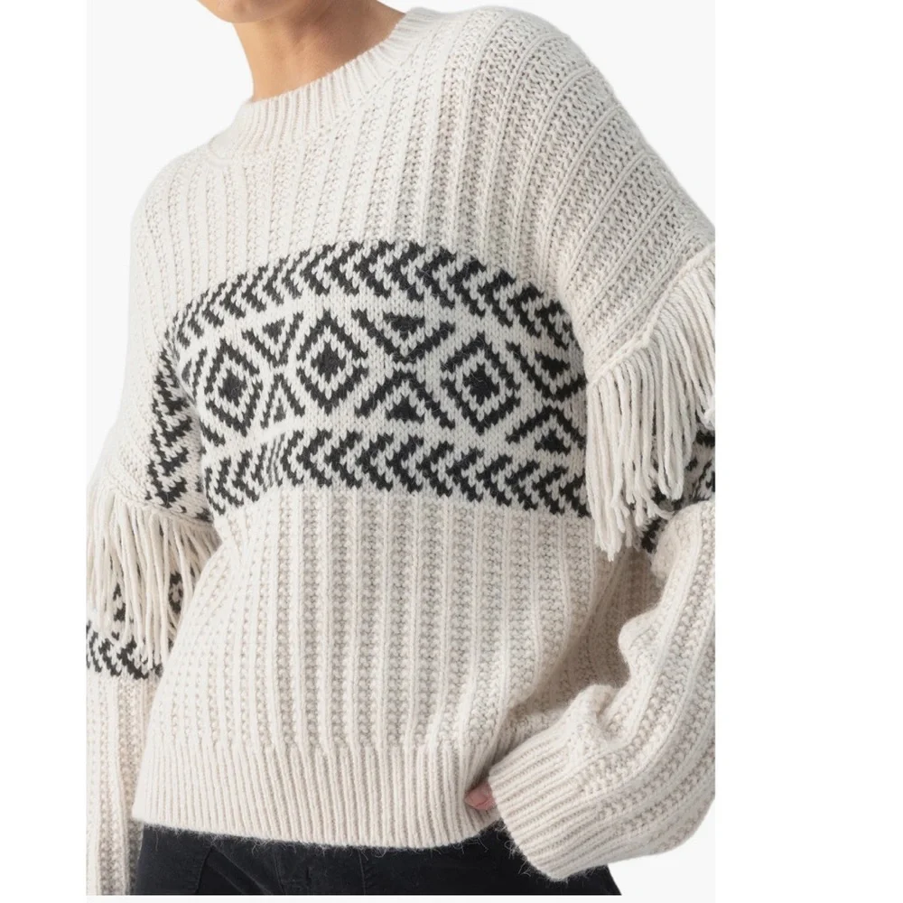 + SANCTUARY + Fringe Detail Rib Sweater - Picture 4 of 4